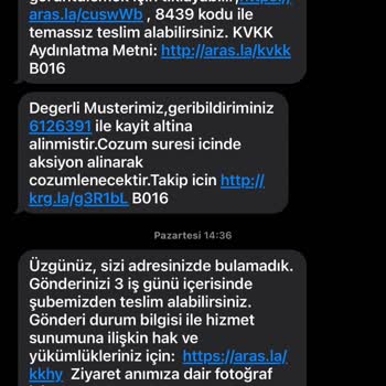 Aras Kargo İptal Edilen Kargoyu Teslim Edildi Diye Belirtiyor