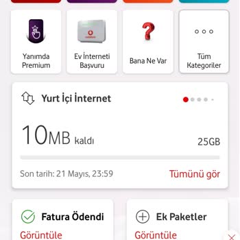 Vodafone Net Vodafone Red İnternet Paketi Tükenme Hızı Ve Ek Ücret Şikayeti