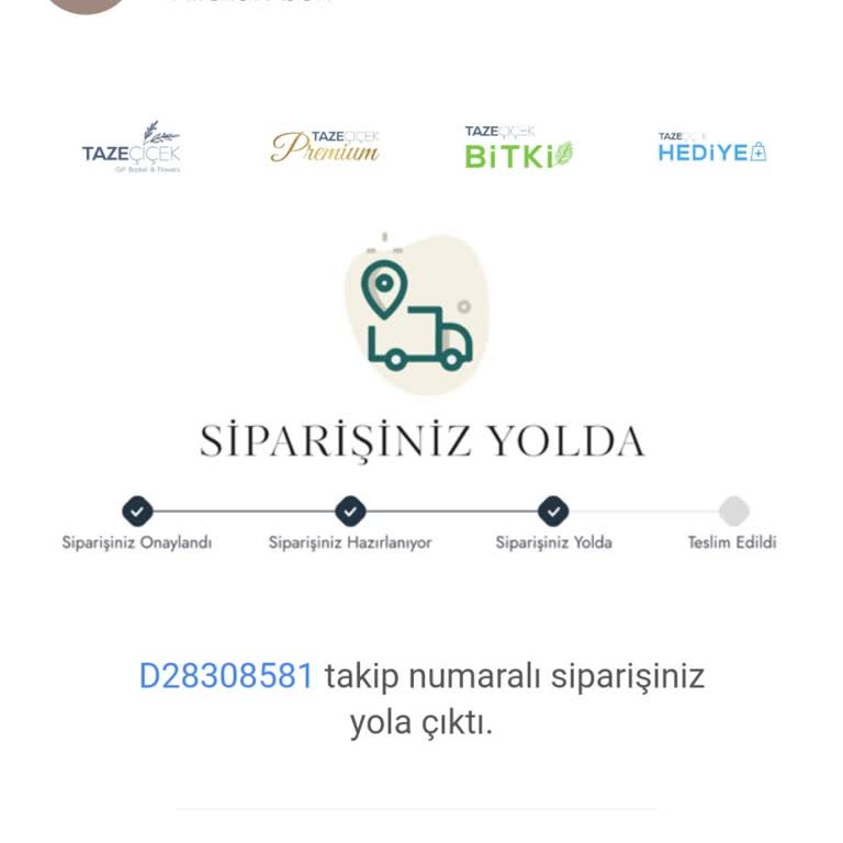 Taze Çiçek Sitesinden Sipariş Verdiğime Pişmanım. Mağdur Edildim.