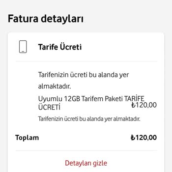Vodafone Ayda 1 Tarife Fiyatımı Arttırıyor