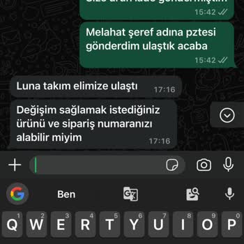 OZSARICAM Para İadem On Gün Oldu Hala Yapılmıyor Mesajlarıma Geç Dönüş Yapılıyor