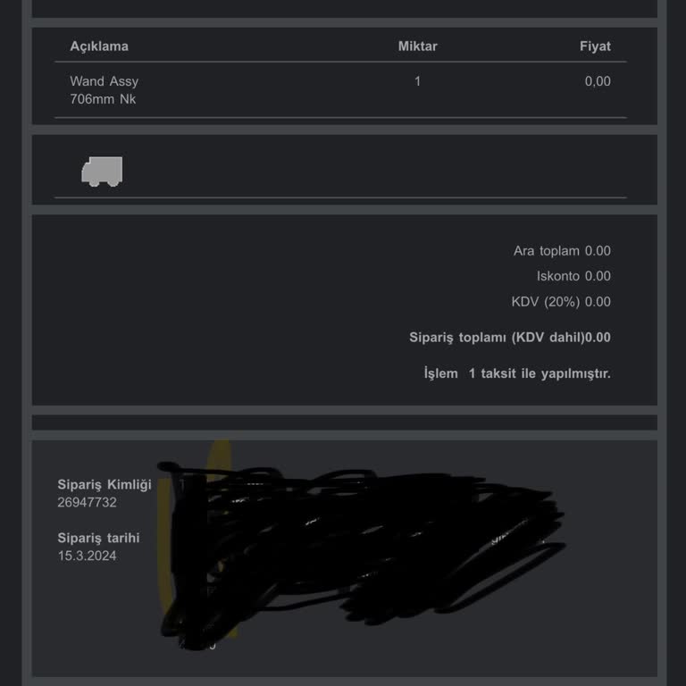 Dyson V12 Süpürge Parça Gelmemesi