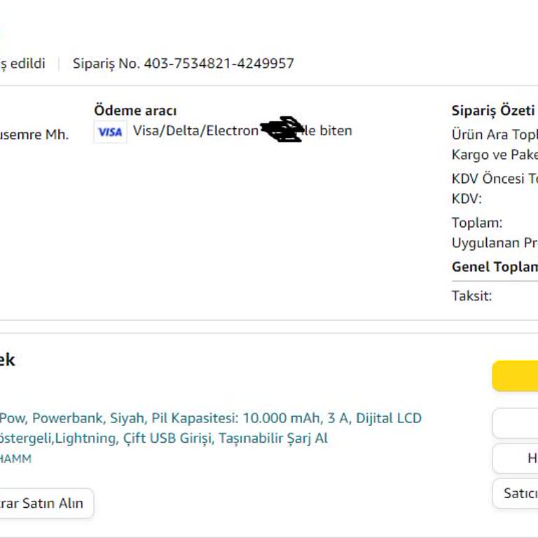 Amazon Ücret İade Aksaması