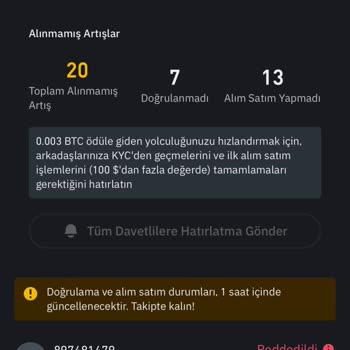 Binance Lite Risk Kontrolü Başarısız Oldu Uyarısı