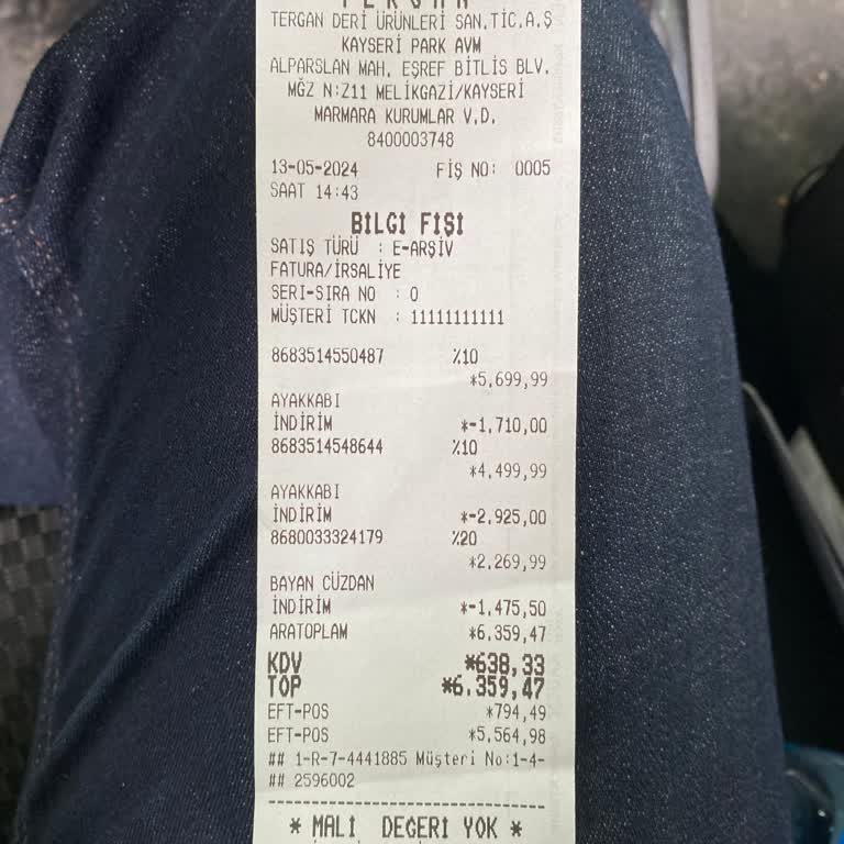 Tergan Deri Ürünlerinin Müşteriye Karşı Saygısızlığı