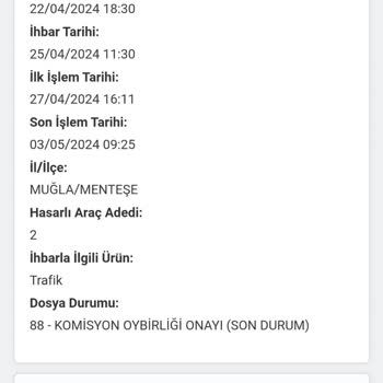 Aksigorta Saha Ekspertizinin İlgisizliği Ve İşlem Yapmaması