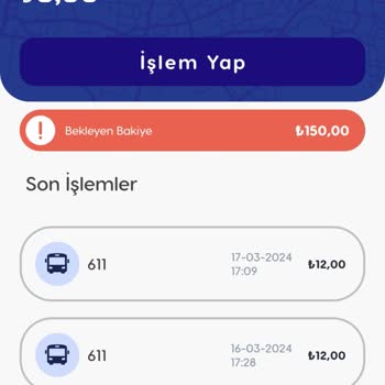 BURULAŞ Online Dolum Sonrası Bekleyen Bakiye Sorunu