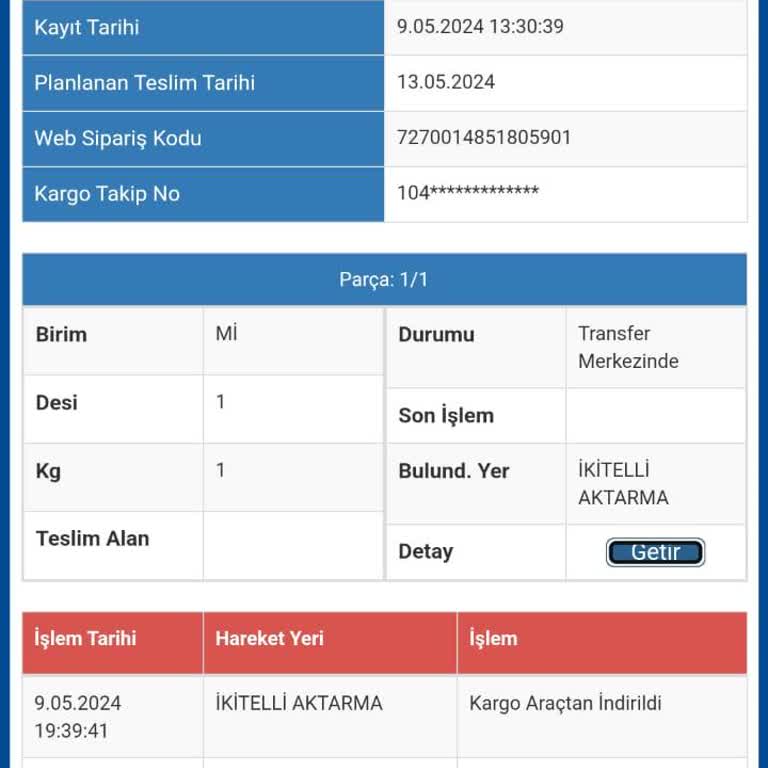 Sürat Kargo 7 Gündür Kargomu Bekletiyor