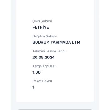 PTT Kargo PTT Fethiye Şubesi Kargomu Adresime Göndermiyor Kargo Bekletiliyor