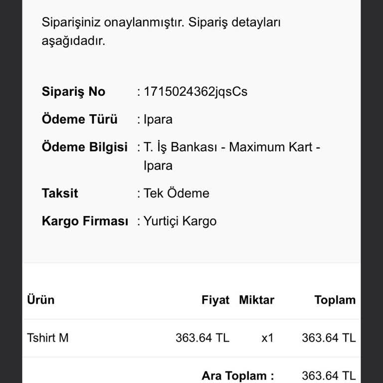 By Büşra Tepe Sipariş Kargo Çıkışı Ve İletişim Sorunları