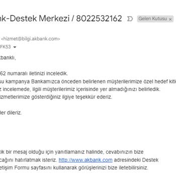 Akbank Yalan Reklam İle Bana Kredi Kartı Çıkarttırdı