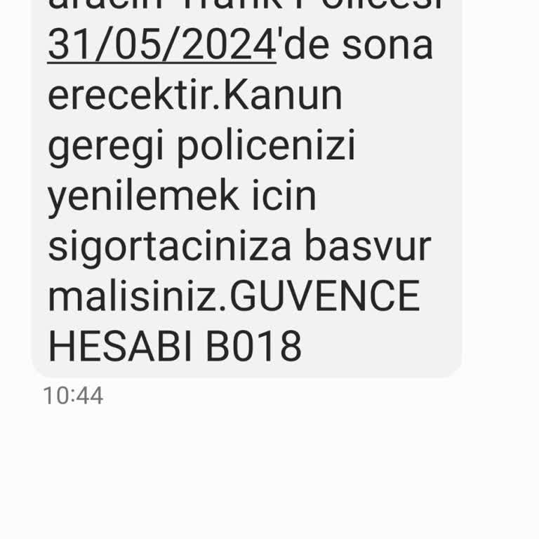 Güvence Hesabı Ya Lis Adrese Mesaj Gönderiyor