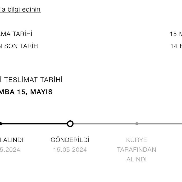 Zara Gün İçi Kargo Teslim Sorunu