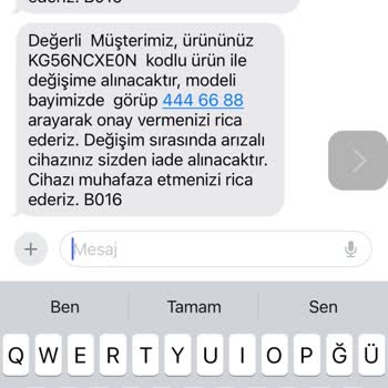 Siemens Marka Buzdolabı Değişim Ve Para İadesi Mağduriyeti