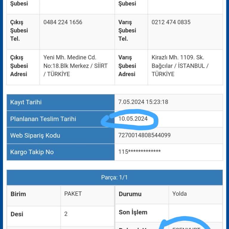 Sürat Kargo İadem 10 Gündür İletilmedi