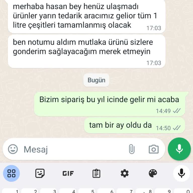 Sanal Yağ Market Siparişimde Yaşanan Sorunlar Ve Gecikmeler
