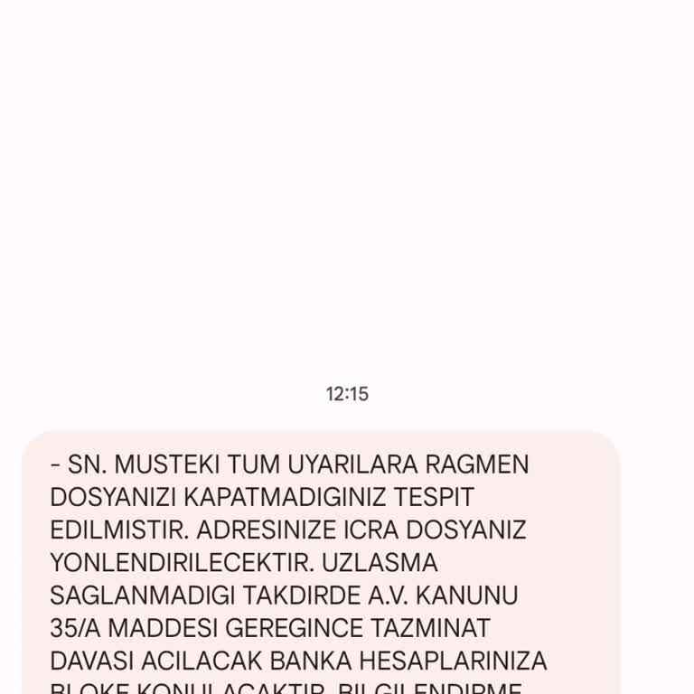 Hakara Hukuk (SMS) Adıma Hiçbir Ceza Dosyam Yoktur.