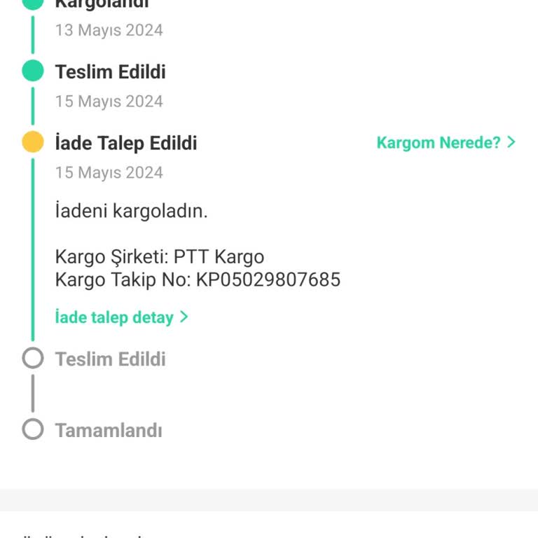 Dolap İade Sorunu