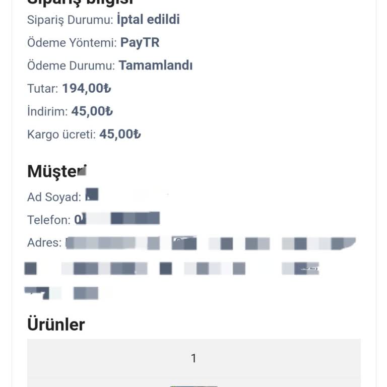 Kılıfteks Ürün Gönderilmedi Ve Para İadesi Gerçekleşmedi