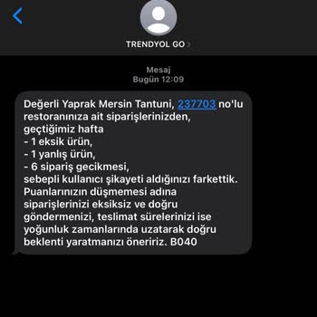 Trendyol GO İznim Dışında Numaramı Kullanıyor