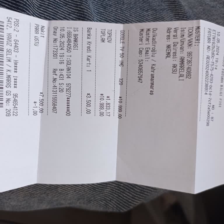 BİM TV İade Talebi