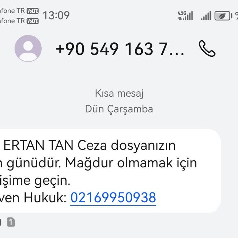 Eresta SMS Güven Hukuk Şikayet