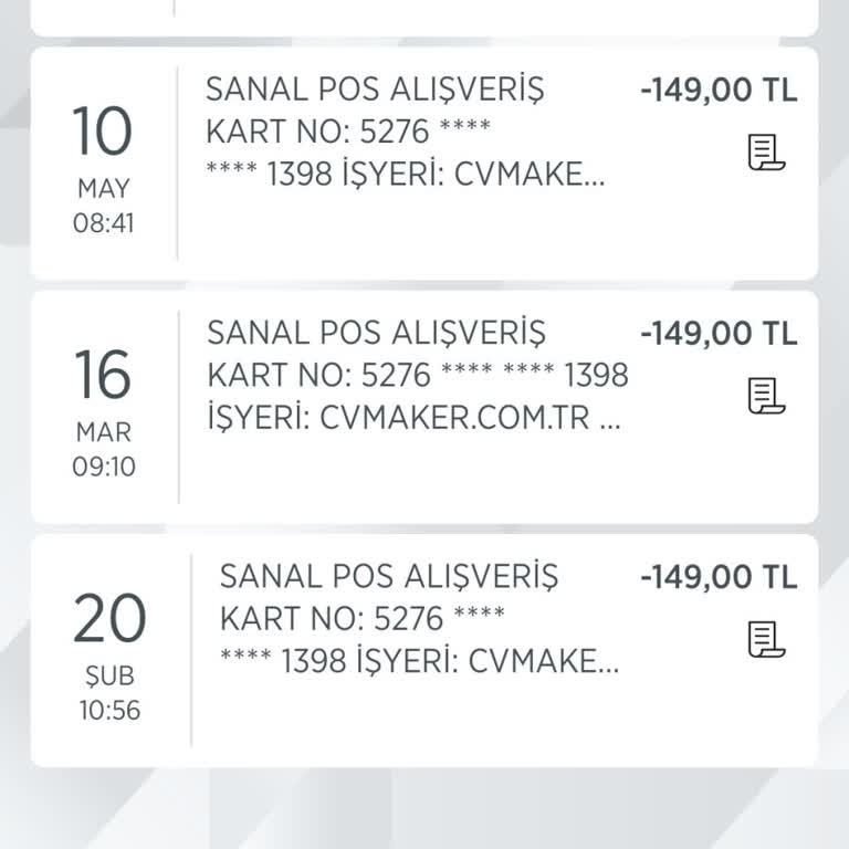 Cvmaker.com.tr Derhal Ödeme Yapınız!