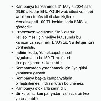 Enuygun Kampanya Sorunu