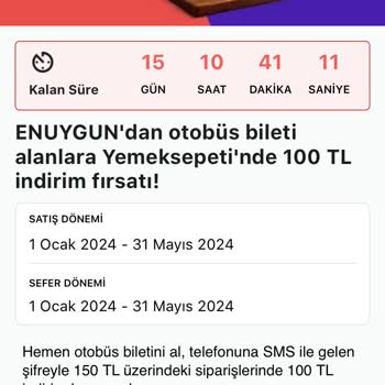 Enuygun Kampanya Sorunu