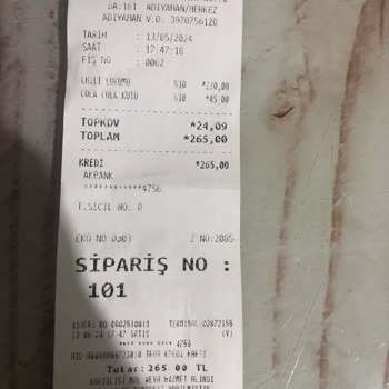 Tavuk Dünyası Yanık Yemek Teslim Edildi
