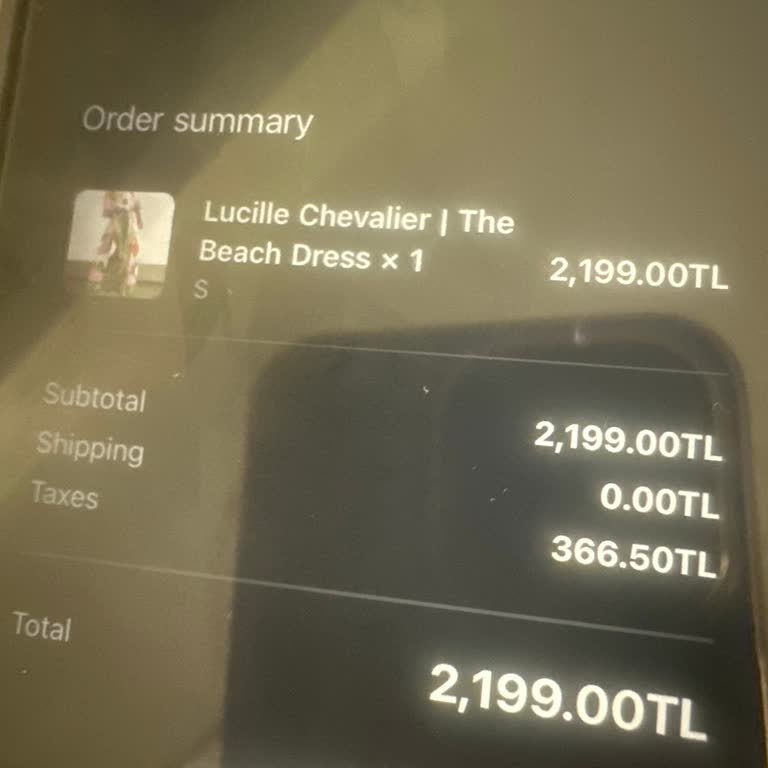 Lucille Chevalier Elbise Şikayet