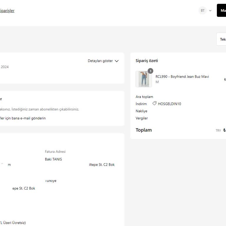 Rouclo Giyim Sipariş Verdiğim Ürünü Göndermediler!