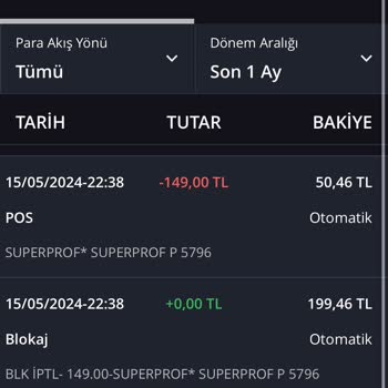 Superprof Hesabımdan Para Çekti