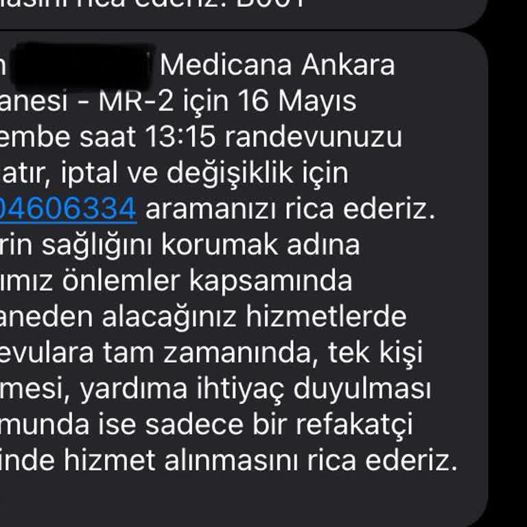 Medicana Ankara Randevu Saati