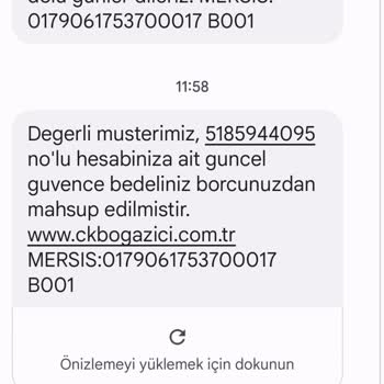 CK Boğaziçi Elektrik Güvence Bedelime El Konulması