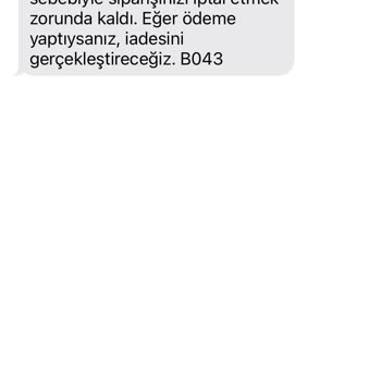 Yemek Sepeti Pişmanlık