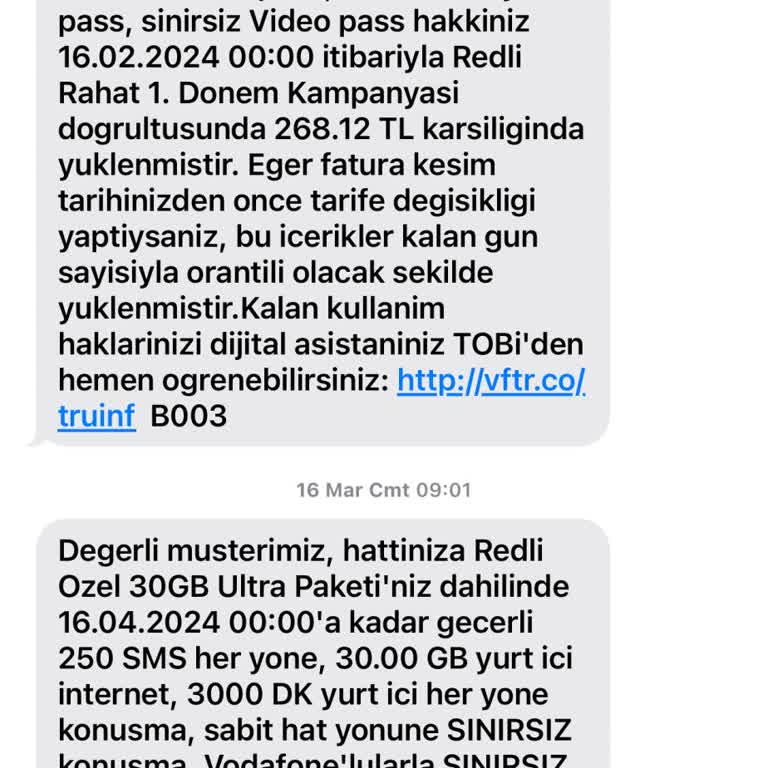 Vodafone'un Fahiş Zammı