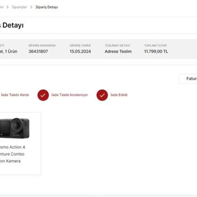 Media Markt Satın Almış Olduğum Ürün Talebim Olmadan İade Edildi.