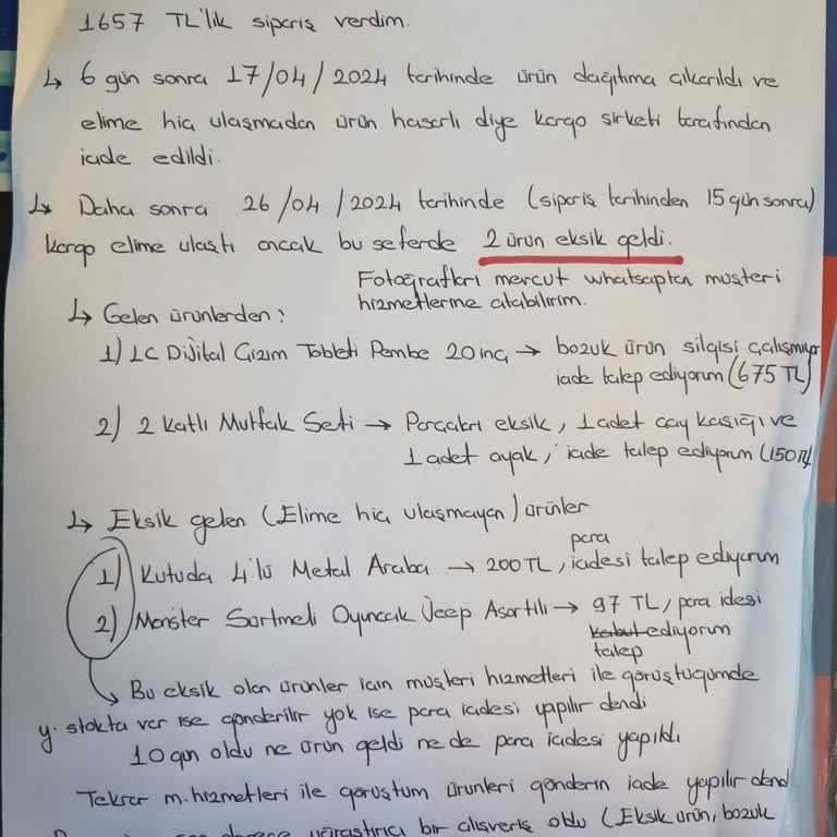 Ebebek Para İadesi Yapmıyor