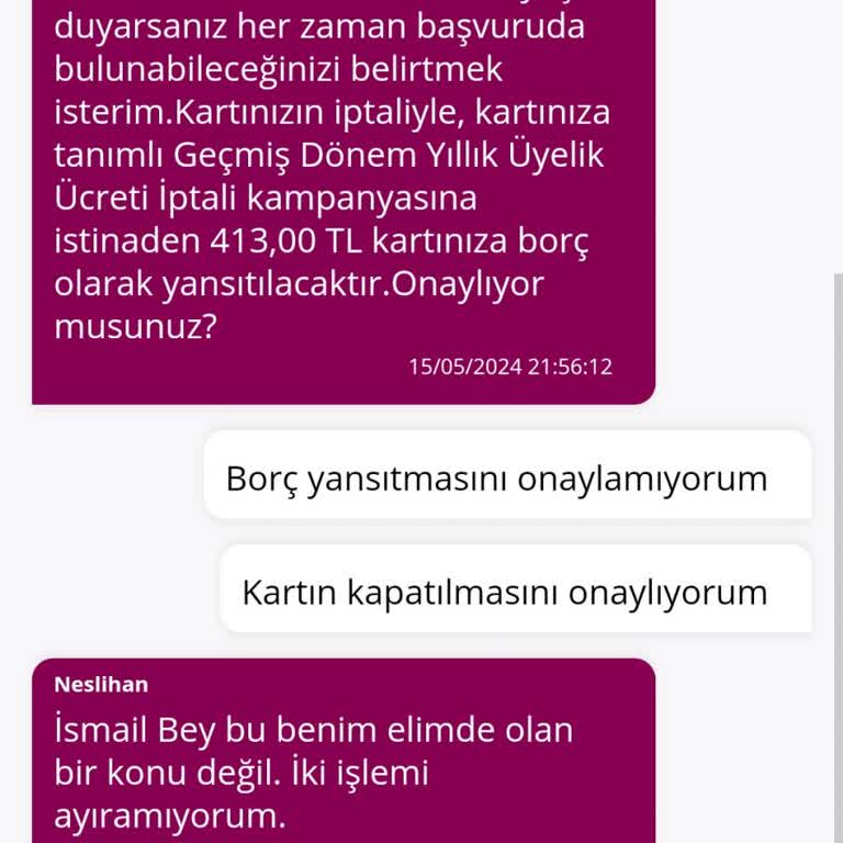 QNB Finansbank Haksız Yere Kredi Kartı Aidat Ücreti Alıyor!