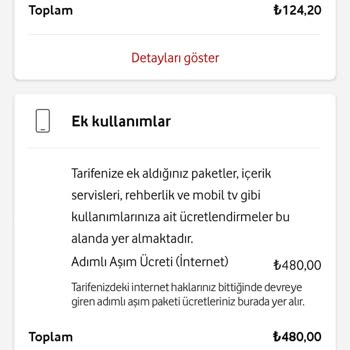 Vodafone Fahiş Fiyat Uygulaması