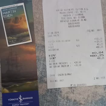 İş Bankası Kültür Yayınları Martin Eden - Kültür Yayınları Basım Hatası