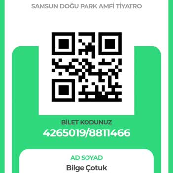 Bubilet Motive Samsun Konseri