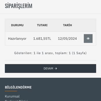 Adrese Gelir Ürün Göndermedi