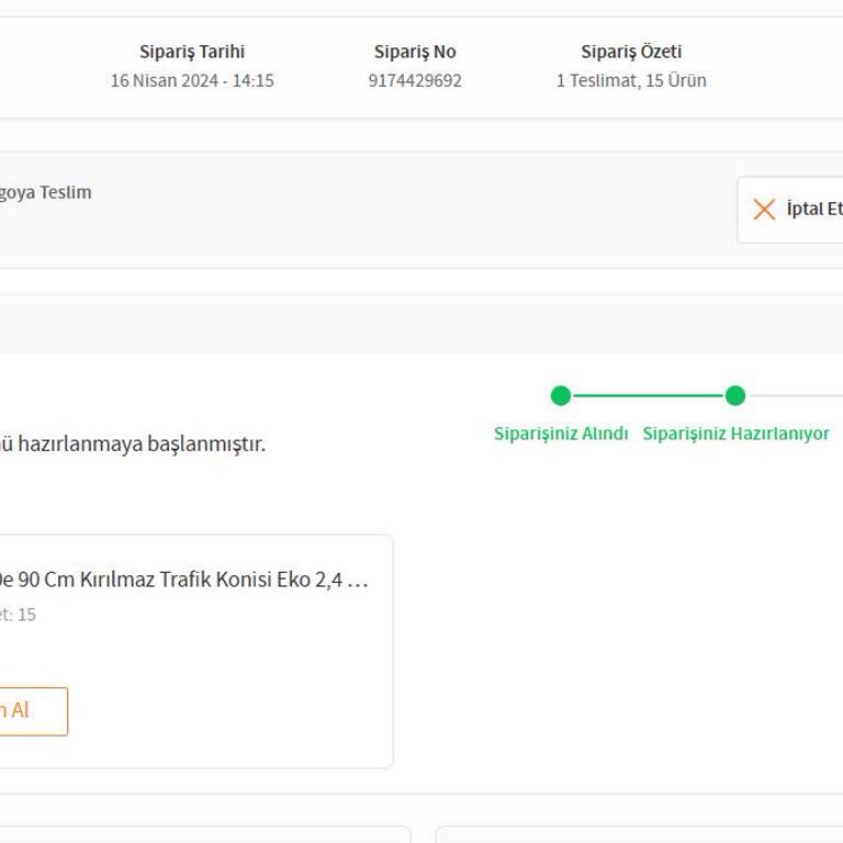 Gönderilmeyen Ürün İçin Trendyol İlgilenmiyor.