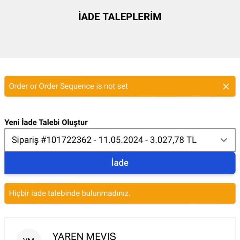 Saat & Saat İade Yapamıyorum Müşteri Hizmetlerine Bağlanamıyorum!