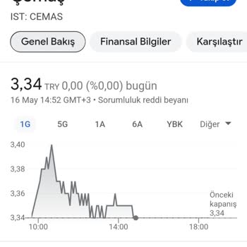 Borsa İstanbul (BIST) Çemaş Hisse Bizi Mağdur Etti