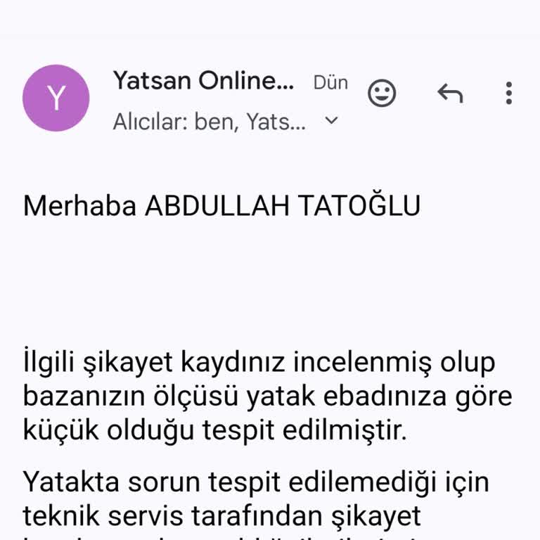 Yatsan Marka Yatak Çökmesi