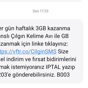 Vodafone İstemediğim Abonelik!