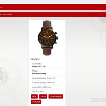 Saat & Saat Yanlış Ürün